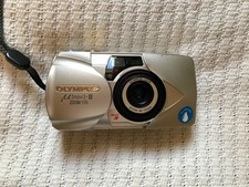 Olympus mju II Zoom 35mm Compact Film Camera with manual and case
