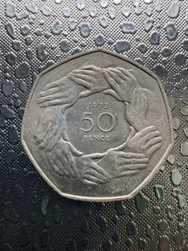 1973 50p fifty pence old - 1973,