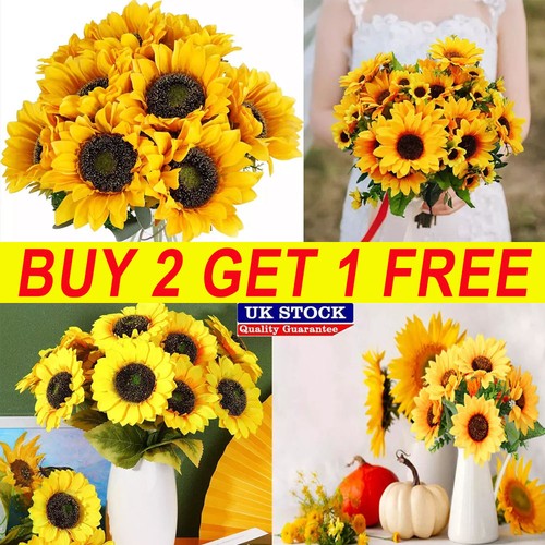 Heads artificial sunflowers - heads,