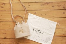 Furla Leather Beige Taupe