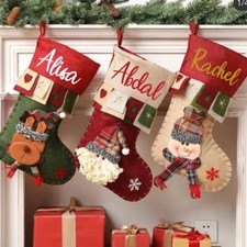 Personalised Iron On Names HTV Vinyl Decals Transfer Fabric Clothes CHRISTMAS