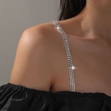 Three Rows Rhinestone Bras