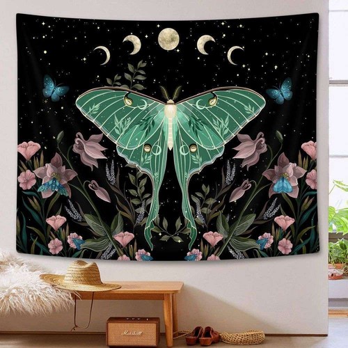 Butterfly moon phase wall - wall, art