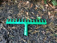 Metal garden rake head lawn rake stone rake 14 teeth strong steel 