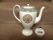 WEDGWOOD RUNNYMEDE TURQUIOSE ( W4465) PATTERN COFFEE POT