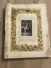 Antique Scrap Album Victorian Father Christmas Photo Montage Drawings + Later AF