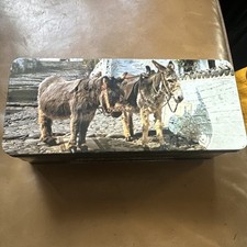 Bin Vintage Cadburys Biscuit Tin Donkeys