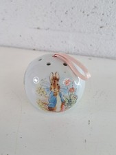 Beatrix Potter Peter Rabbit China Potpourri Ceramic Ball   Pomander Vintage