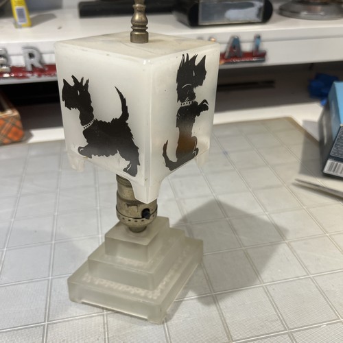 Scottie dog table bedside lamp - scottie,