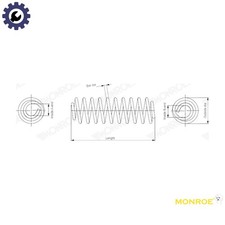 SUSPENSION SPRING SP4614 FOR NISSAN MR16DDT 1.6L 4cyl X-TRAIL III