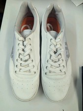 Elle saw Piacentino Lthr In White Uk 10 Leather Uppers In Good Condition & Smart