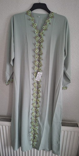 Mint abaya dress full length - /,
