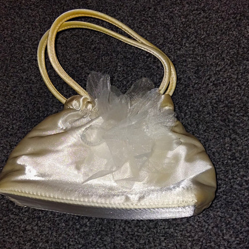 Bhs ivory satin bridal handbag - bridal,