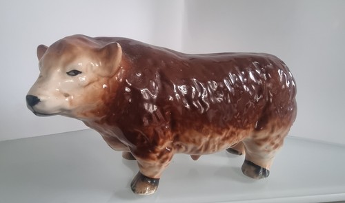 Vintage ceramic cow - vintage, cow.