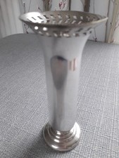 Silver plate bud vase