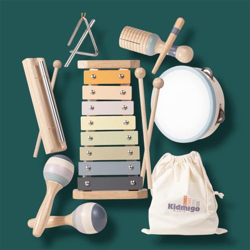 Wooden musical instruments set - musical,