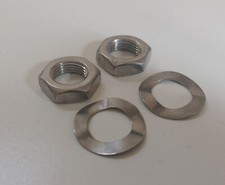 Lambretta Rear Shock Nuts & Washers in Stainless Steel -Series 1,2,3,Li,Sx,Tv,Gp