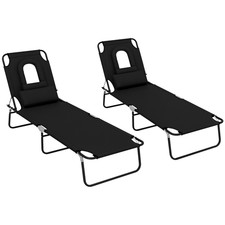 Outsunny Folding Sun Lounger