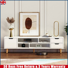 140cm High Gloss Floating TV Unit Cabinet Wall Mounted Stand With LED Cupboard