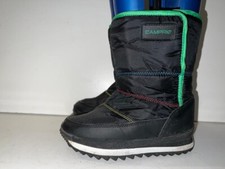 CAMPRI UNISEX BLACK FASTENING MID CALF WATERPROOF SNOW BOOTS UK SIZE 1 EUR 33