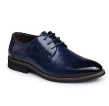 Blue Oxford Brogue Dress Shoes