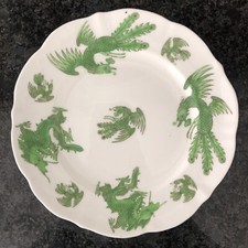 Porcelain Coalport - Green Dragon / Phoenix - vintage Scalloped Edge Salad Plate