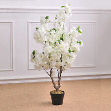 Large 180cm Artificial Cherry Peach Blossom Tree Flower Potted Plant Home Decor