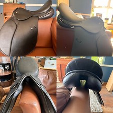 17.5” M Black Leather