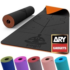 Yoga Mat Non Slip 6mm Thick Exercise Mat for Men and Women Home Gym Workout UK