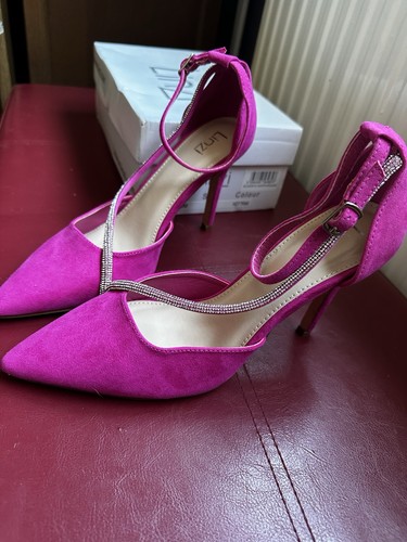 Linzi fuchsia suede stiletto - linzi,