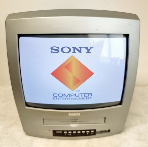 Philips 14pv358 crt vcr vhs - crt, tv