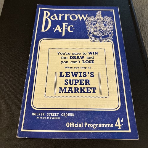 1960 barrow accrington - 1960/61,
