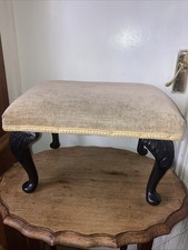 Vintage Footstool, Faux Wood