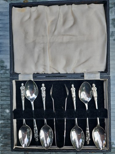 Set six silver - silver, plated