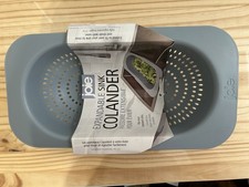 Expanding Sink Colander, Gray