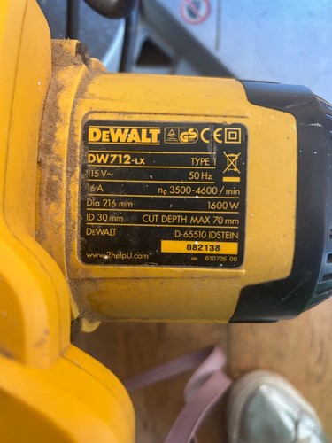 Dewalt 713 chopsaw - dewalt,