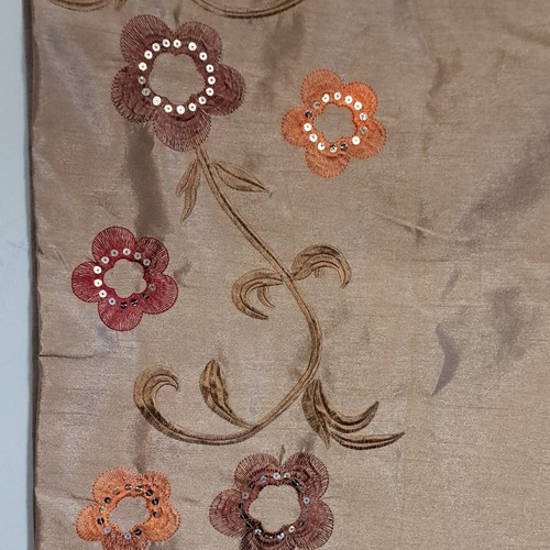 Floral embroidered lined - floral,
