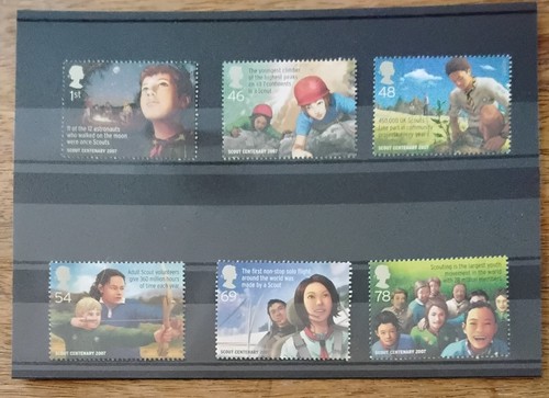 Scout centenary stamps set - centenary,