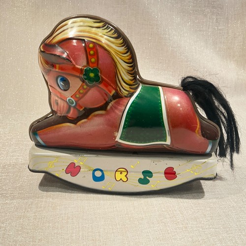 Vtg toy rocking - wind, up