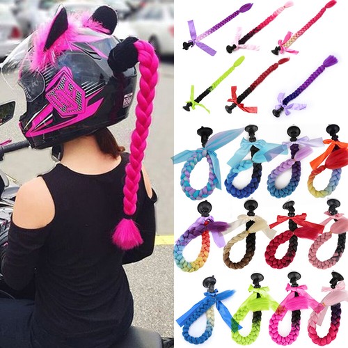 Helmet pigtails braids - helmet,