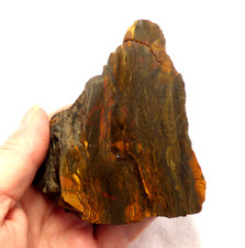 Tiger Iron Slab South Africa Banded Tiger Eye and Hematite 9cm 298g UNPOLISHED