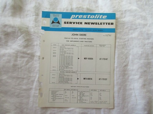 John deere starter - john, 2010