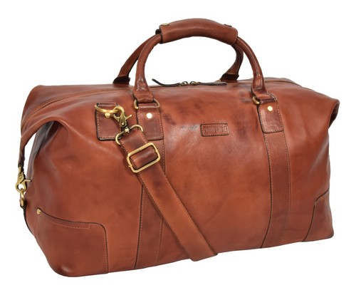 Real leather holdall - real, vintage