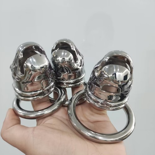 Stainless steel chastity cage - stainless,