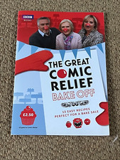 The Great Comic Relief Bake Off - charity cookbook, as new condition, 2013
