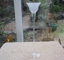 Tall Hand Blown Glass Candle