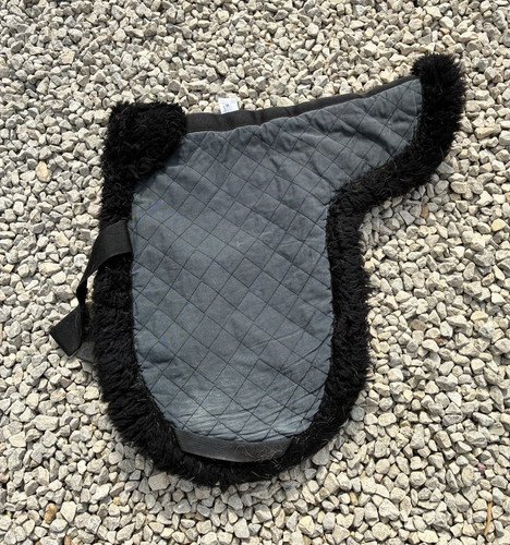 Blue quilted saddle - blue, pad/numnah