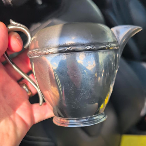 Silver plated creamer - silver,