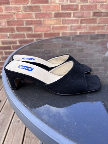 Ladies black slip shoes - black,