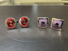 2 Pairs Of Cufflinks. One Pair Thomas Pink And One Pair TM Lewin